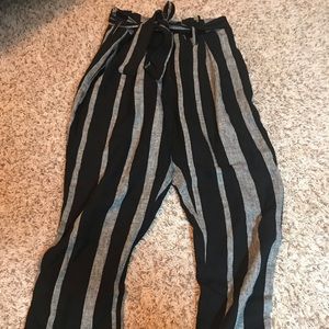 Striped Straight Fit Pants